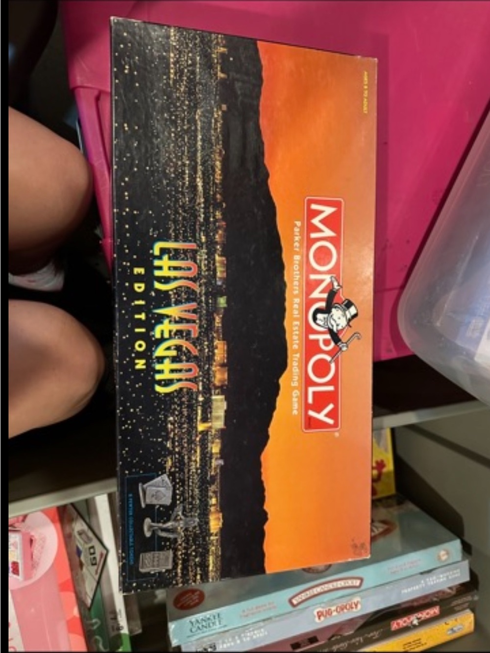 Las Vegas Edition Board Game Wall Art - Orange and Black